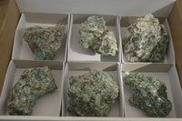 Natural Rare Emerald Mica In Matrix Cobbed Specimens x 6 From Mutoko, Zimbabwe - Toprock Gemstones and Minerals