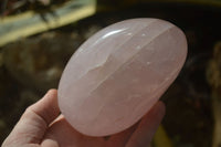 Polished Rose Quartz Standing Free Forms x 3 From Ambatondrazaka, Madagascar - Toprock Gemstones and Minerals