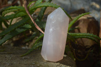Polished Gemmy Rose Quartz Points x 2 From Antsirabe, Madagascar - Toprock Gemstones and Minerals