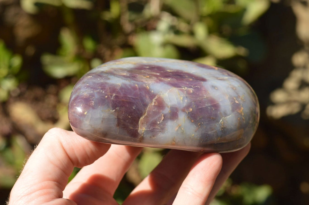 Polished Rare Violet "Sugi" Rose Quartz Standing Free Forms x 2 From Ambatondrazaka, Madagascar - TopRock
