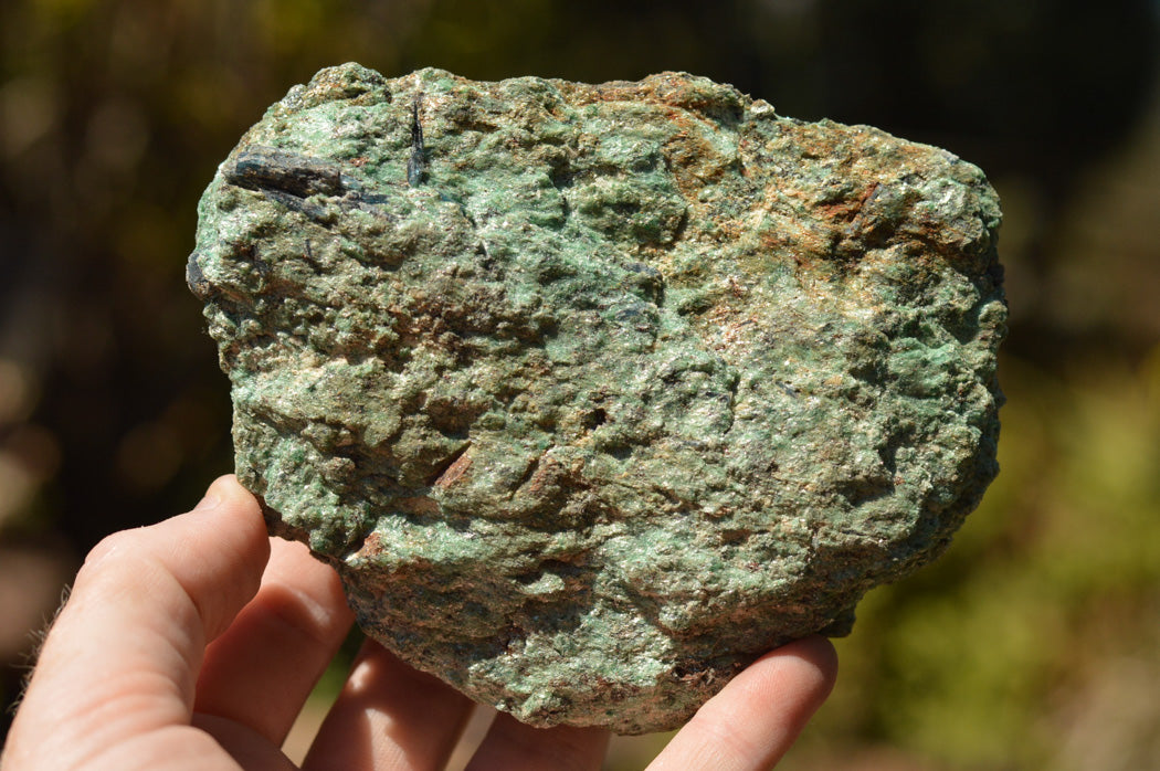 Natural Green Fuchsite With Blue Kyanite Crystals x 6 From Zimbabwe - TopRock