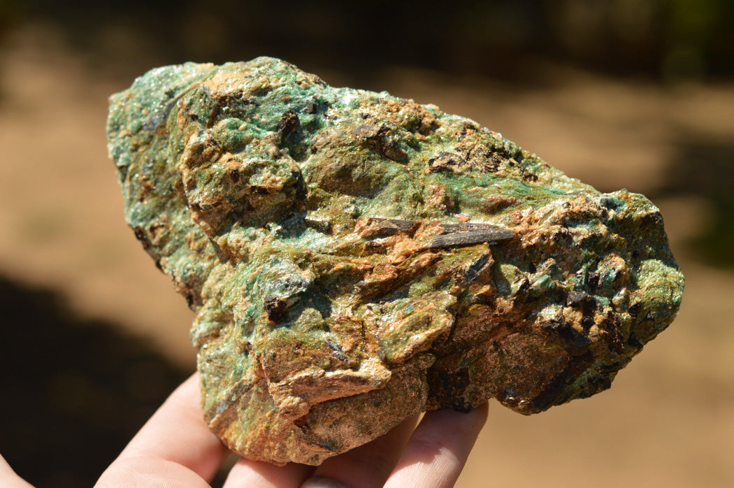 Natural Green Fuchsite With Blue Kyanite Crystals x 6 From Zimbabwe - TopRock