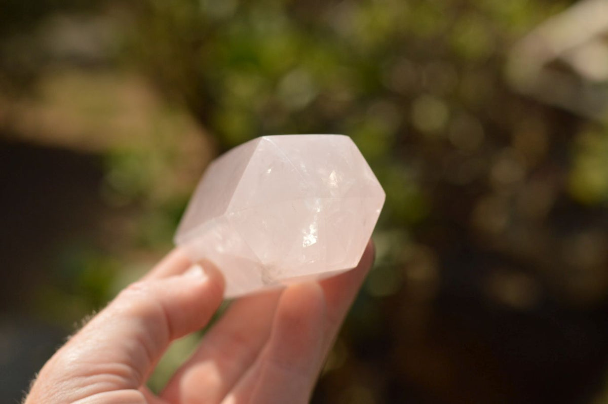 Polished Light Pink Stunning Rose Quartz Points x 4 From Ambatondrazaka, Madagascar - TopRock