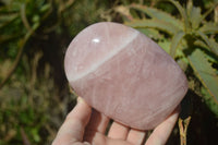 Polished Pink Rose Quartz Standing Free Forms x 2 From Antsirabe, Madagascar - Toprock Gemstones and Minerals