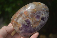 Polished Dream Amethyst Standing Free Forms  x 4 From Madagascar - Toprock Gemstones and Minerals