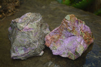 Natural Stichtite & Serpentine Cobbed Specimens  x 12 From Barberton, South Africa - Toprock Gemstones and Minerals
