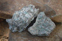 Natural Rare Emerald Mica In Matrix Cobbed Specimens x 6 From Mutoko, Zimbabwe - Toprock Gemstones and Minerals