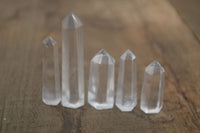 Polished Semi Optic Clear Quartz Jewellery Points x 35 From Madagascar - Toprock Gemstones and Minerals