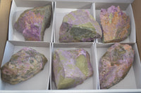 Natural Rough Stichtite Cobbed Specimens  x 6 From Barberton, South Africa - Toprock Gemstones and Minerals