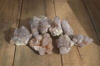 Natural Smokey Amethyst Spirit Quartz Specimens x 12 From Boekenhouthoek, South Africa - Toprock Gemstones and Minerals