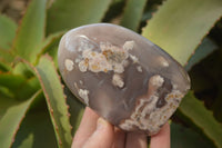 Polished Mixed Agate Standing Free Forms  x 3 From Madagascar - Toprock Gemstones and Minerals