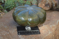 Polished Green Verdite Pumpkin Carving x 1 From Mazoe, Zimbabwe - Toprock Gemstones and Minerals