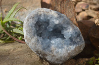 Natural Blue Celestite Geode Specimen  x 1 From Sakoany, Madagascar - Toprock Gemstones and Minerals