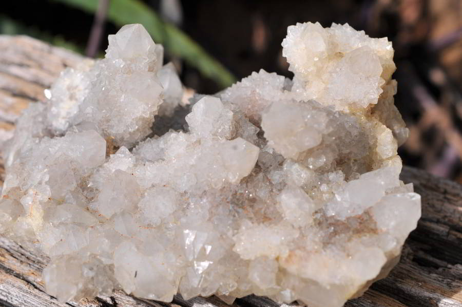 Natural White Spirit Quartz Clusters x 2 From Boekenhouthoek, South Africa - TopRock