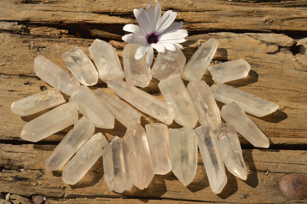 Natural Single Clear Quartz Crystals  x 98 From Mandrosonoro, Madagascar - TopRock