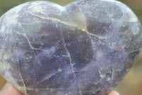 Polished Purple Lepidolite  Hearts  x 6 From Madagascar - Toprock Gemstones and Minerals