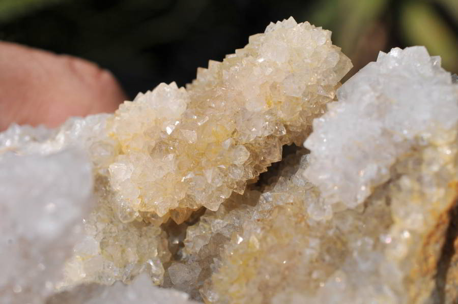 Natural White Spirit Quartz Clusters x 2 From Boekenhouthoek, South Africa - TopRock