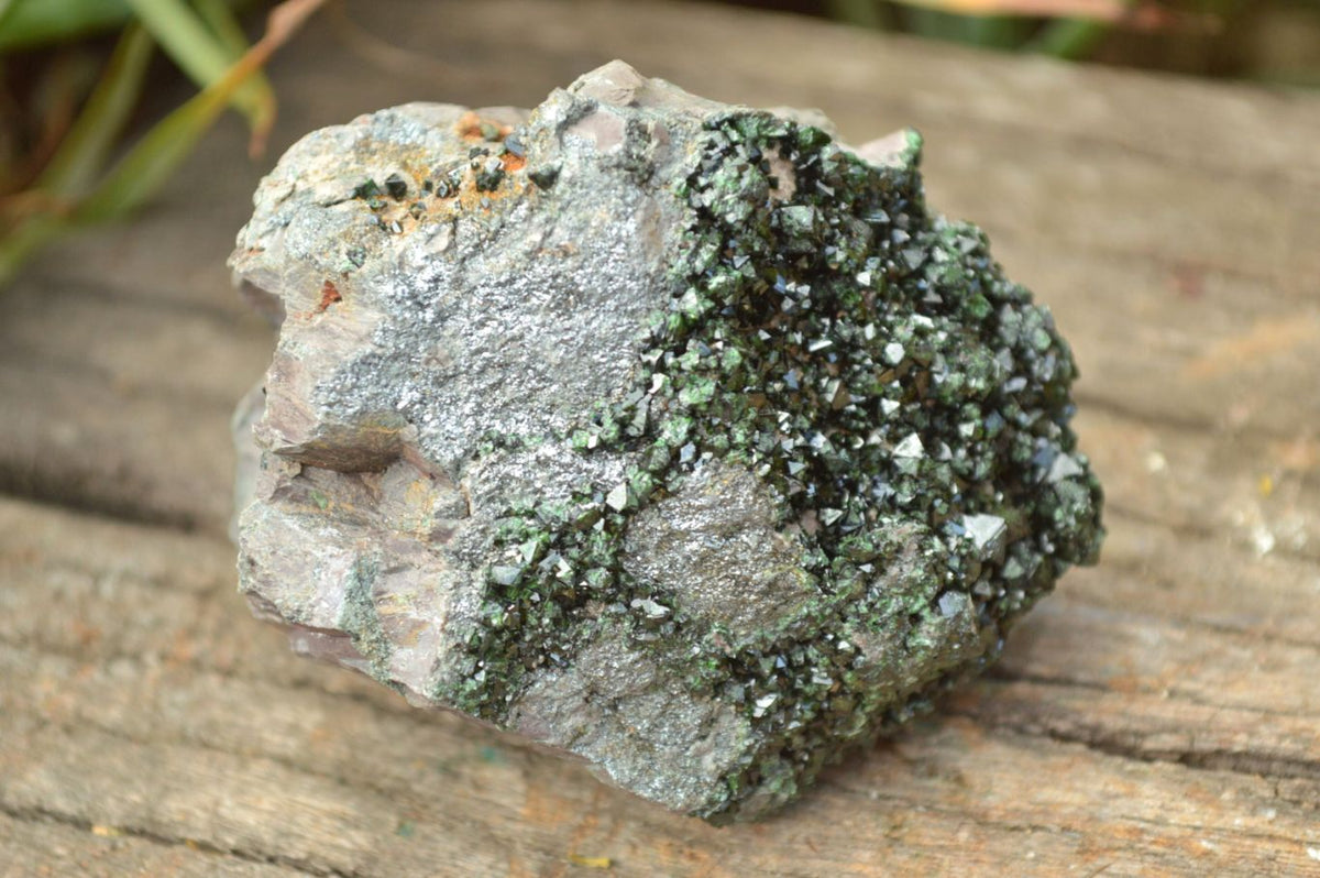 Natural Rare Copper Phosphate Libethenite On Dolomite Specimens x 2 From Shituru, Congo - TopRock