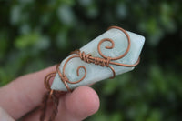 Polished Mixed Copper Wire Wrapped Jewellery Pendants x 6 From Congo - Toprock Gemstones and Minerals