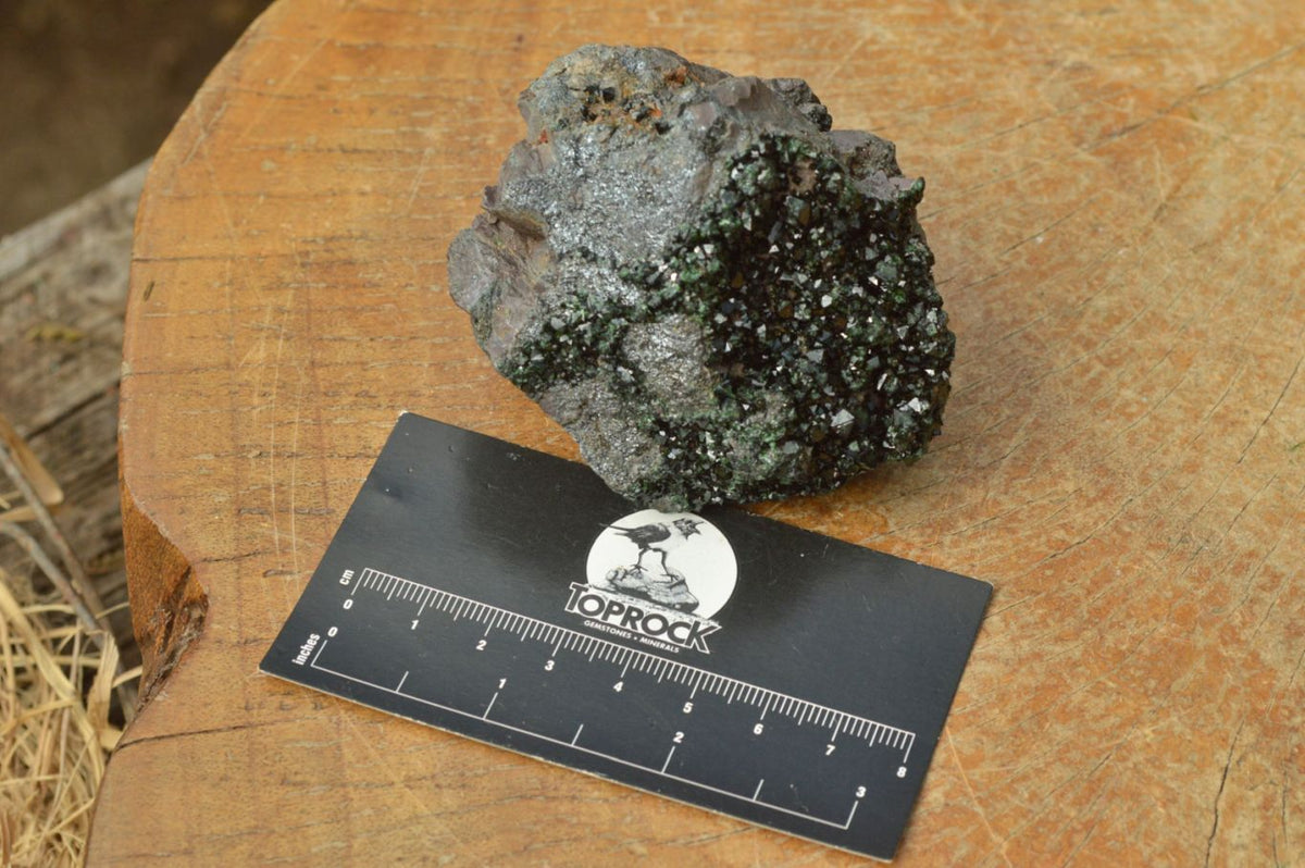 Natural Rare Copper Phosphate Libethenite On Dolomite Specimens x 2 From Shituru, Congo - TopRock