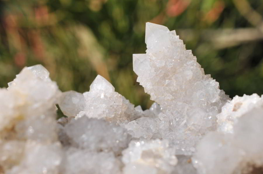 Natural White Spirit Quartz Clusters x 2 From Boekenhouthoek, South Africa - TopRock