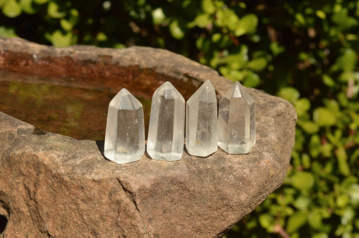Polished Small Semi Optic Quartz Points x 35 From Madagascar - TopRock