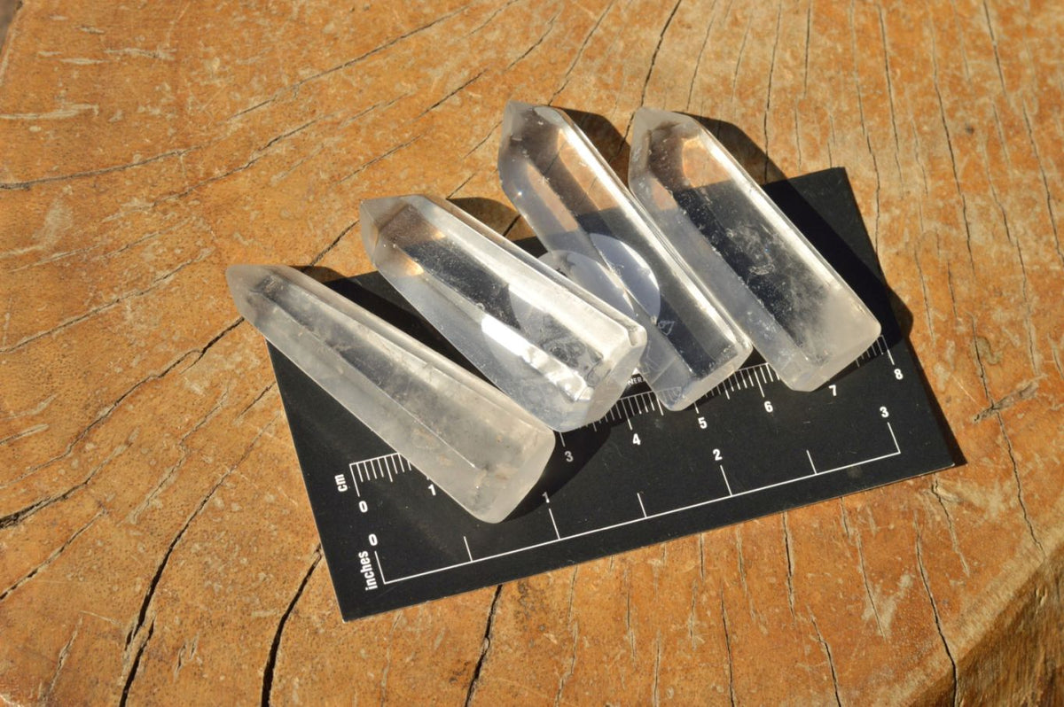 Polished Small Semi Optic Quartz Points x 35 From Madagascar - TopRock