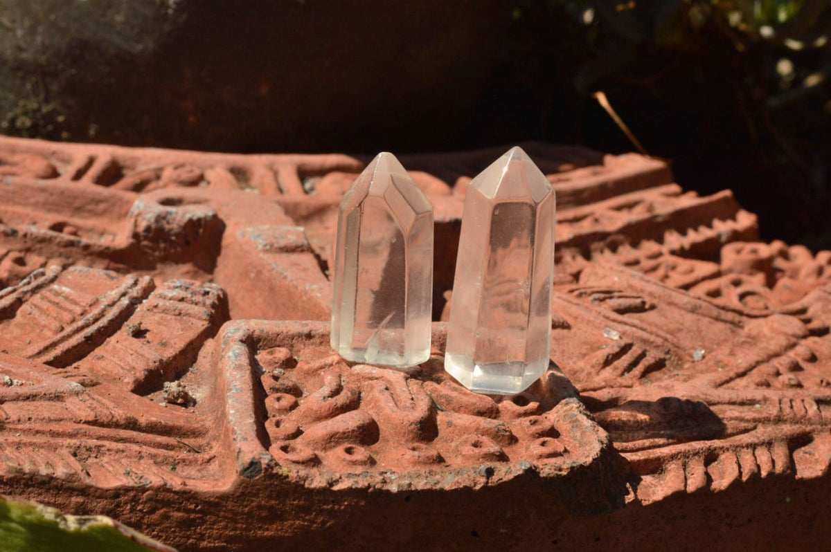 Polished Small Semi Optic Quartz Points x 35 From Madagascar - TopRock