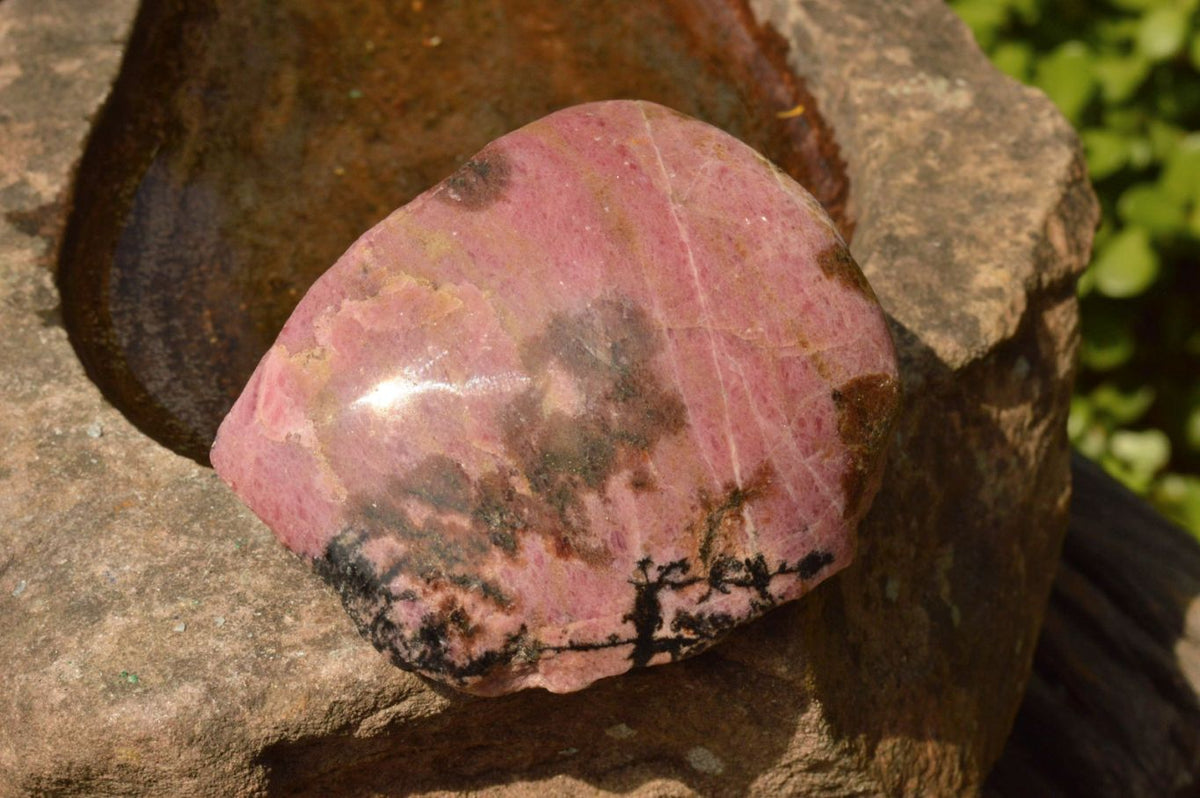 Polished Semi Polished Rhodonite Free Forms x 5 From Ambindavato, Madagascar - TopRock