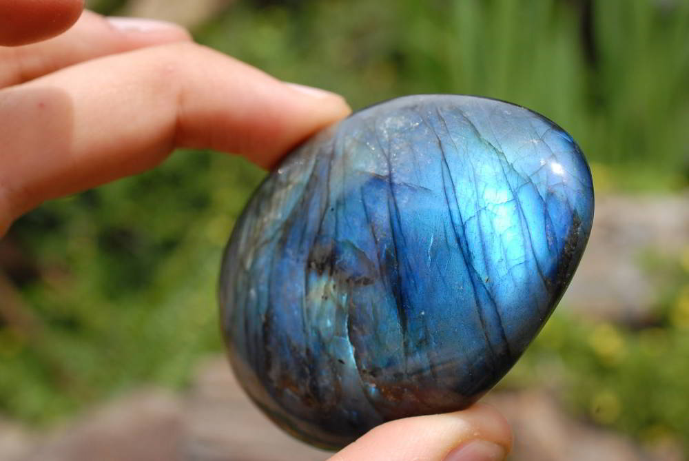 Polished Labradorite Standing Free Forms x 4 From Madagascar - TopRock