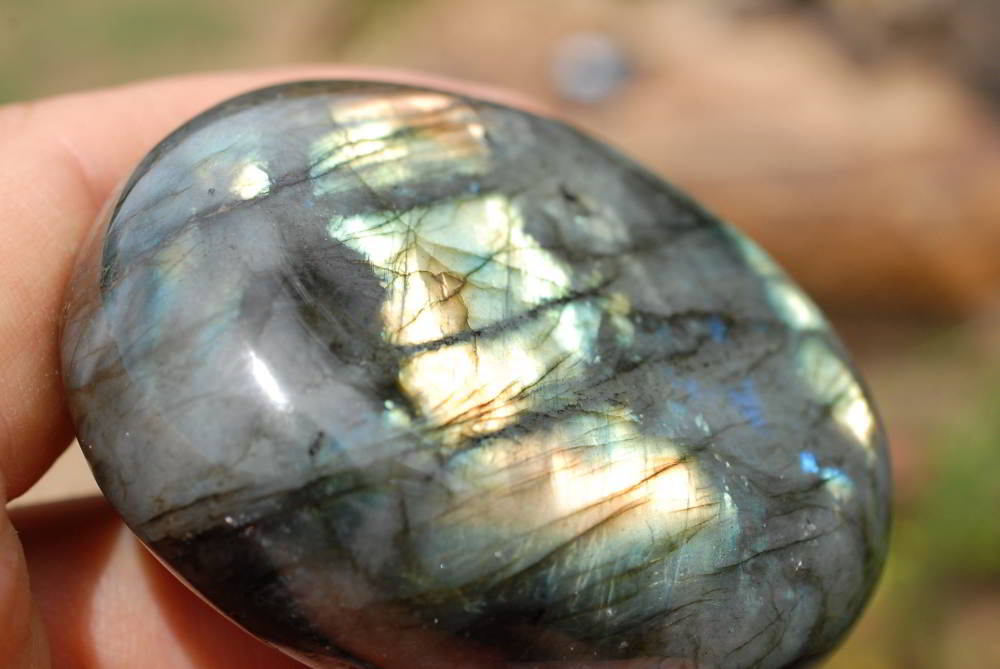 Polished Labradorite Standing Free Forms x 4 From Madagascar - TopRock