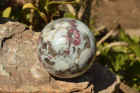 Polished Pink Tourmaline Rubellite Spheres (Small x 4, Medium x 1) x 5 From Ambatondrazaka, Madagascar - TopRock