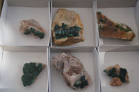 Natural Rare Ball Malachite On Drusy Quartz & Dolomite Matrix  x 6 From Kambove, Congo - Toprock Gemstones and Minerals