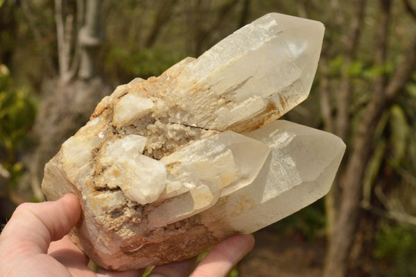 Natural Large Milky White Quartz Crystal Clusters  x 2 From Mandrosonoro, Madagascar - TopRock