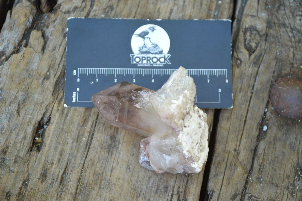 Natural Large Single Red Hematoid Quartz Crystals x 12 From Zimbabwe - TopRock