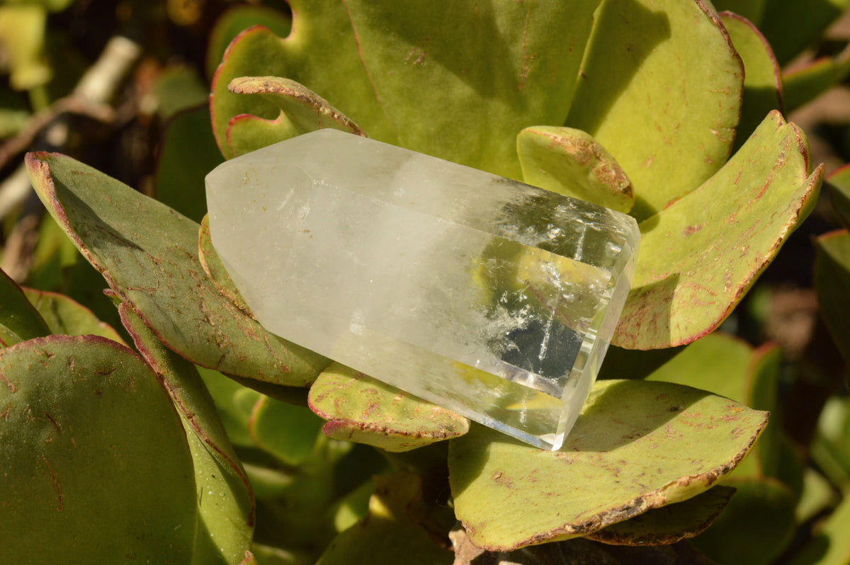 Polished Trio Of Clear Quartz Points With Rainbow Veils x 3 From Madagascar - TopRock
