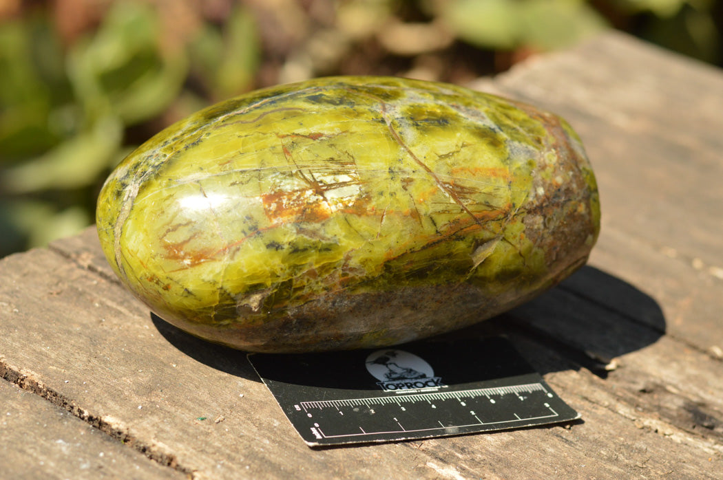 Polished Dark Exceptional Green Opal Standing Free Form x 1 From Antsirabe, Madagascar - TopRock