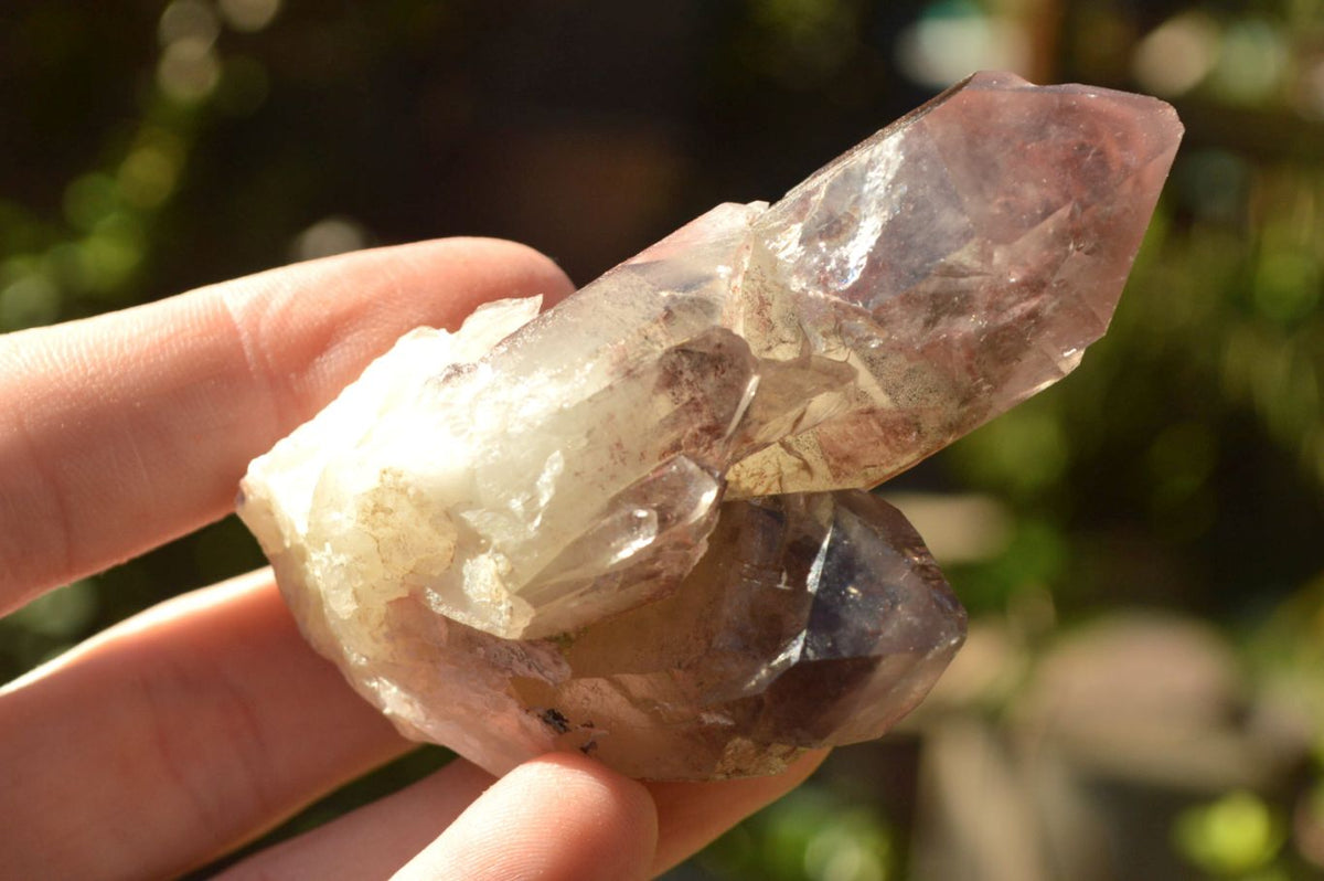 Natural Large Single Red Hematoid Quartz Crystals x 12 From Zimbabwe - TopRock