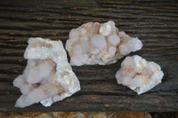 Natural Pale Spirit Ametrine Quartz Clusters  x 3 From Boekenhouthoek, South Africa - Toprock Gemstones and Minerals