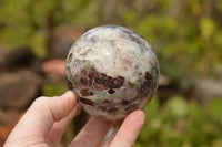 Polished Pink Tourmaline Rubellite Spheres  x 2 From Madagascar - TopRock