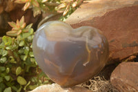 Polished Extra Large Translucent Chalcedony Gemstone Heart x 1 From Madagascar - Toprock Gemstones and Minerals