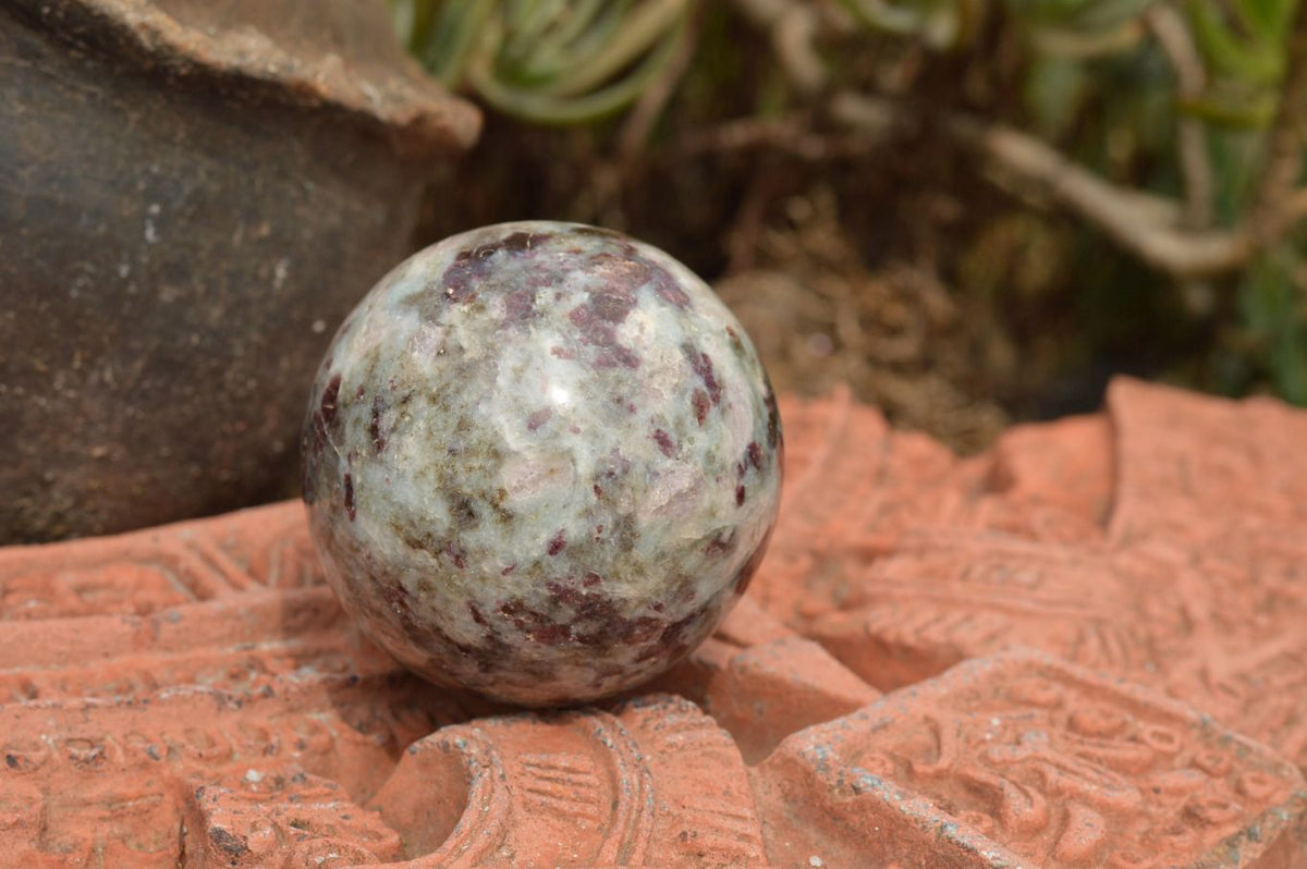 Polished Pink Tourmaline Rubellite Spheres x 2 From Madagascar - TopRock