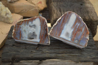 Polished One Side Polished Agate Free Forms  x 2 From Southern Africa - Toprock Gemstones and Minerals