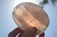 Polished Gemmy Pink Rose Quartz Standing Free Forms x 3 From Madagascar - Toprock Gemstones and Minerals