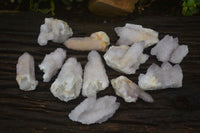 Natural Pale Lilac Spirit Quartz Crystals x 12 From Boekenhouthoek, South Africa - Toprock Gemstones and Minerals