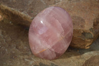 Polished Gemmy Pink Rose Quartz Standing Free Forms x 3 From Madagascar - Toprock Gemstones and Minerals