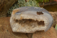 Polished Stunning Crystal Agate Geodes  x 3 From Maintirano, Madagascar - TopRock