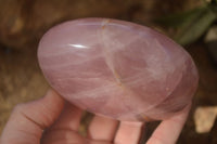 Polished Gemmy Pink Rose Quartz Standing Free Forms x 3 From Madagascar - Toprock Gemstones and Minerals