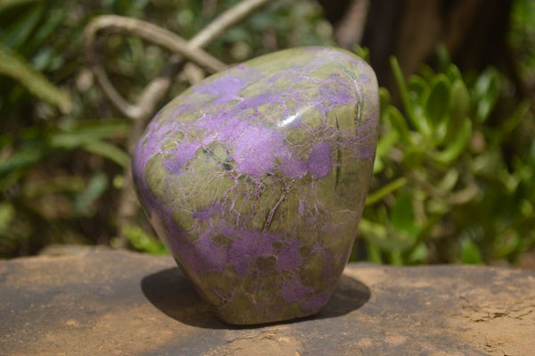 Polished Purple Stichtite & Serpentine Standing Free Form  x 1 From Barberton, South Africa - TopRock