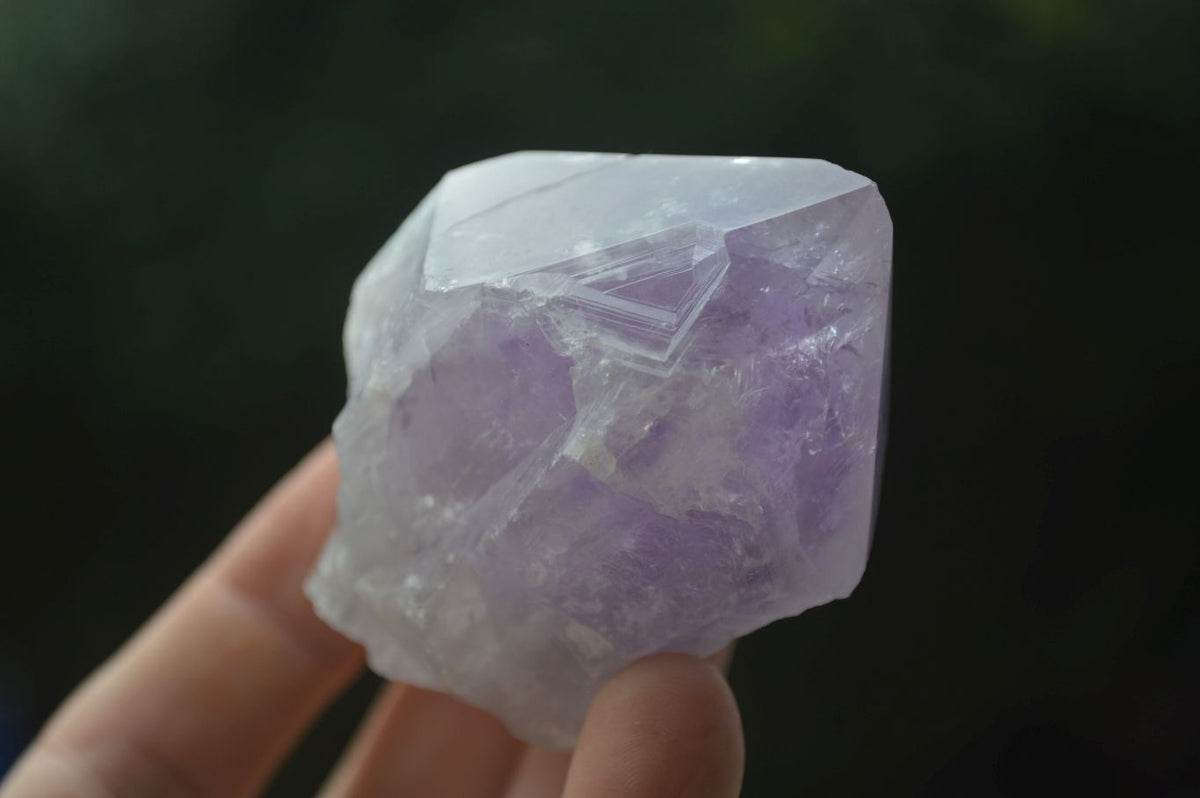 Polished Violet "Sugi" Rose Quartz Standing Free Form (XX Rare) x 1 From Madagascar - TopRock
